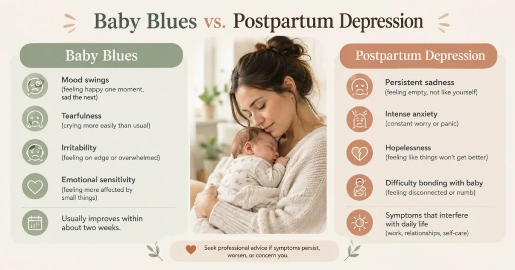 Postpartum Depression Help Groups: How to Find Support 4 Mother connecting with another parent for emotional support after childbirth