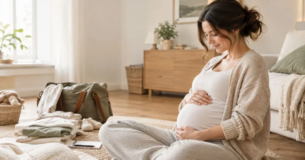 Motherhood Maternity: A Guide to Pregnancy & New Moms 4 Expectant mother preparing for pregnancy and early motherhood