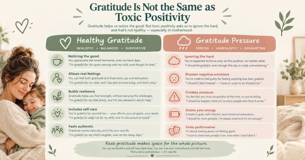 Healthy Gratitude vs. Toxic Positivity in Motherhood