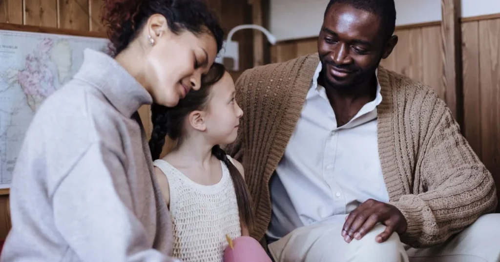 Angry Kids: Gentle Ways to Handle Anger and Big Feelings 6 Parent reconnecting with child after an angry moment
